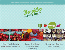 Tablet Screenshot of denvillefarmersmarket.com